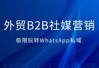 B2B社媒销售就要玩WhatsApp私域，简单