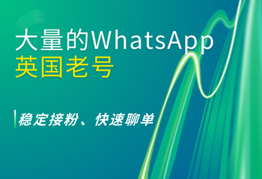 WhatsApp英国老号稳定分流接粉,高效聊单！