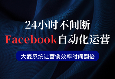 大麦系统24小时自动运营Facebook，时间效率倍增！