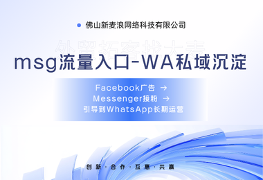 Facebook广告接粉转化 + WhatsApp私域管理，实现外贸私域闭环